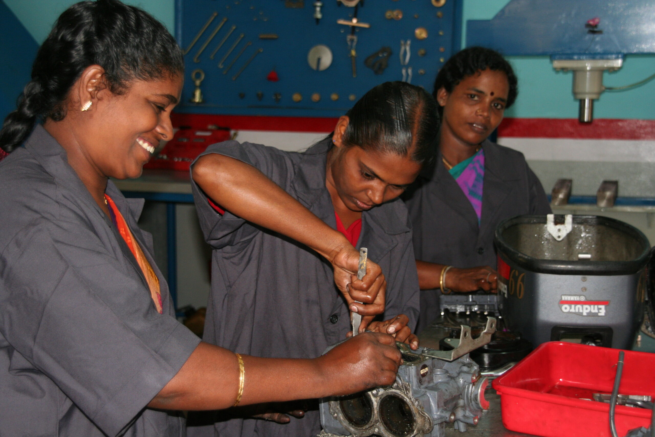 Entwicklungszusammenarbeit: Hier wird eine Werkstatt gefördert.
