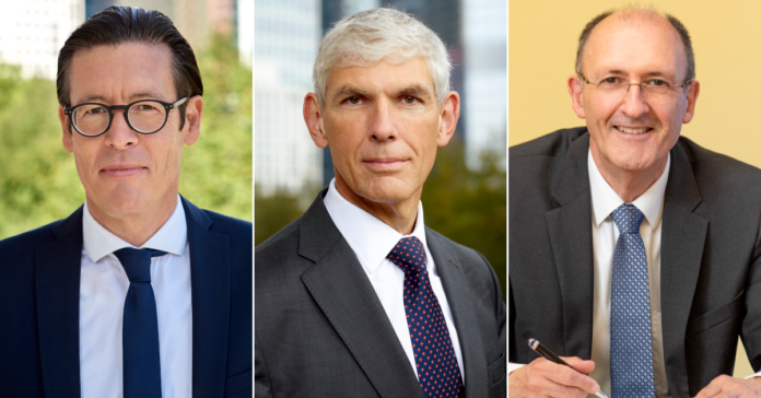 Vorstandschef Frank E.P. Dievernich und Vorstand Reinhard Krafft (von links) setzen die neue Strategie um, Johann-Peter Krommer geht nach acht Jahren als Vorstand für Finanzen, Personal und Organisation und 18 Jahren bei der Stiftung Polytechnische Gesellschaft in den Ruhestand.