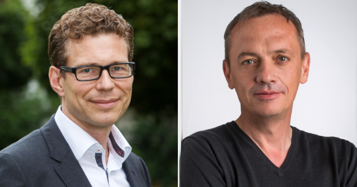 Stefan Fritz (links) und Peter Willisch sind Geschäftsführer der Bischof-Arbeo-, St. Antonius- und der St. Korbinian-Stiftung der Erzdiözese München und Freising.