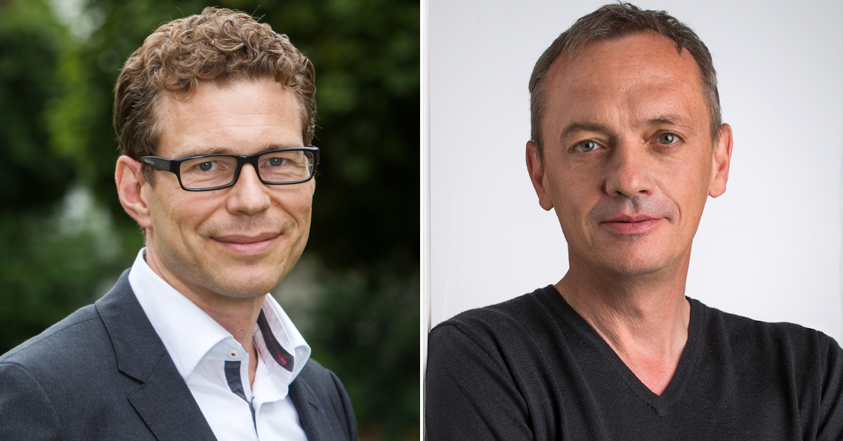 Stefan Fritz (links) und Peter Willisch sind Geschäftsführer der Bischof-Arbeo-, St. Antonius- und der St. Korbinian-Stiftung der Erzdiözese München und Freising.