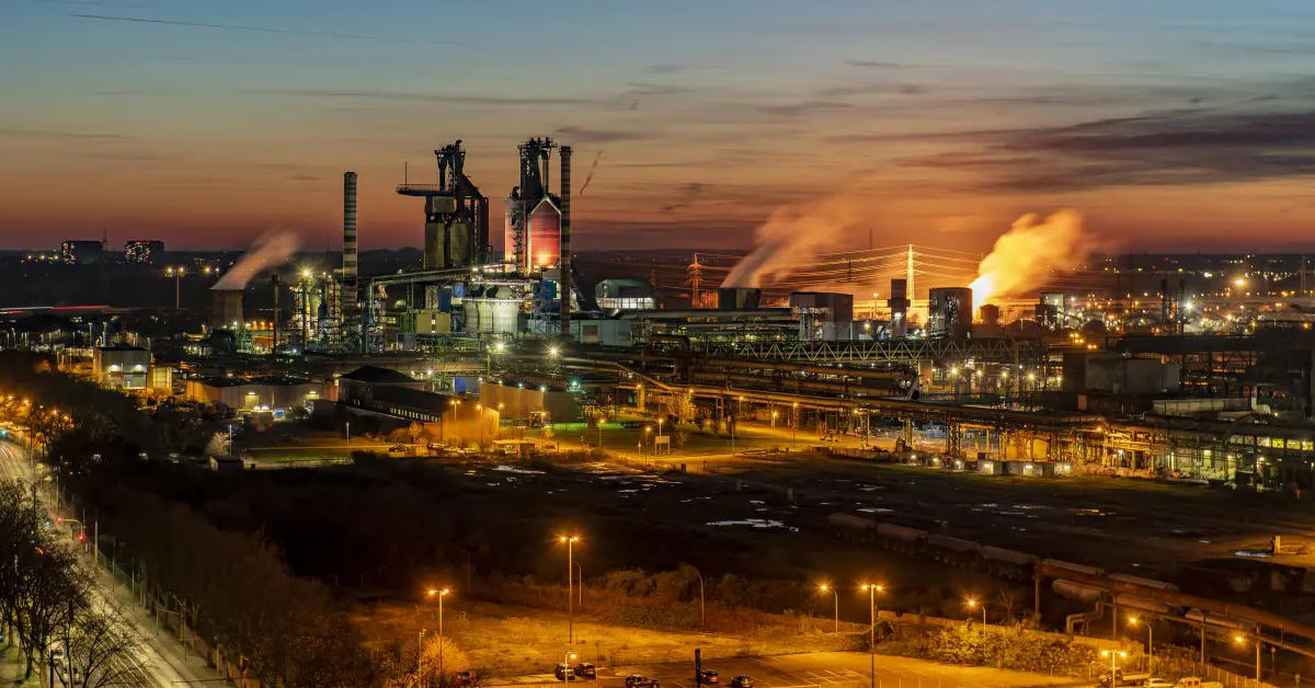 Stahlwerk in Duisburg-Hamborn Foto: Thyssen-Krupp